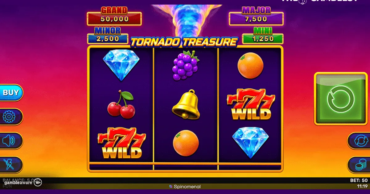 Spinomenal запускает новый слот Tornado Treasure – Hold & Hit 3×3