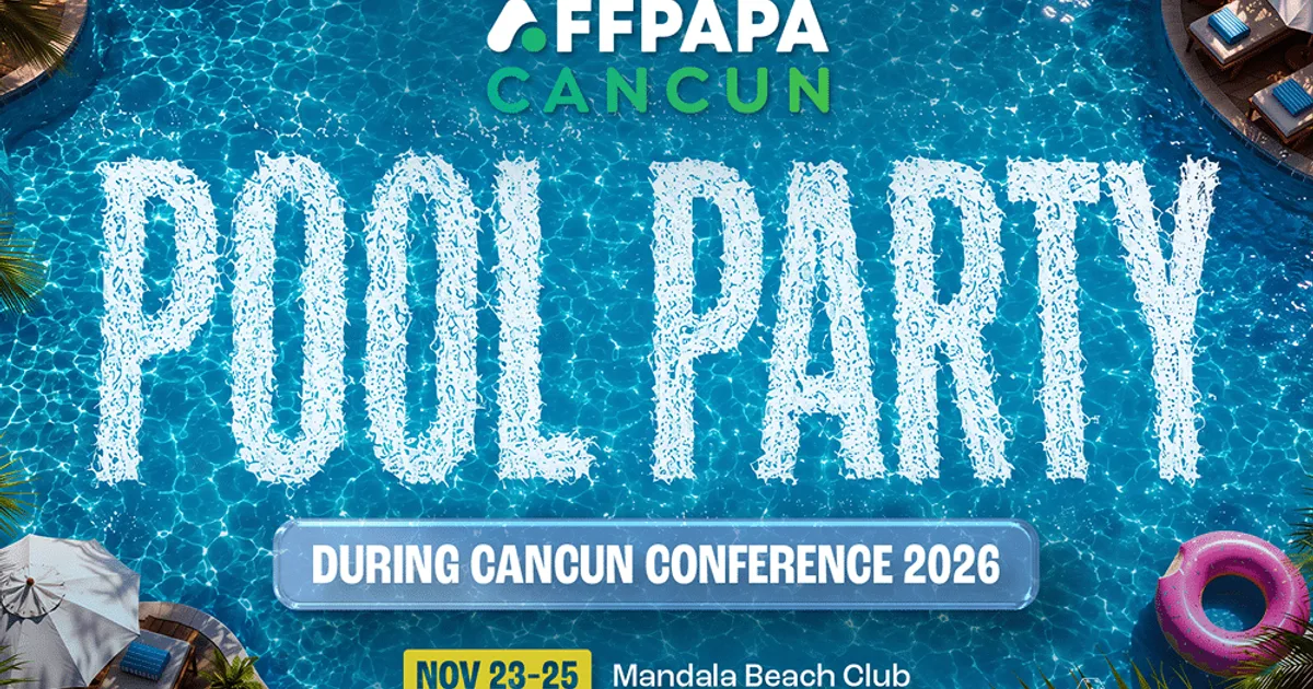 Конференция AffPapa Cancun 2026: Вечеринка у бассейна в Mandala Beach